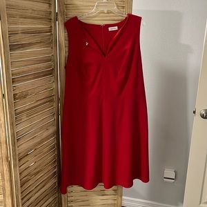 Calvin Klein red work dress